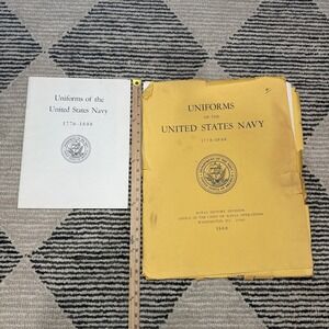 Uniforms of the United States Navy 1900-1967 Vintage 12 Print Portfolio 16 x 20"